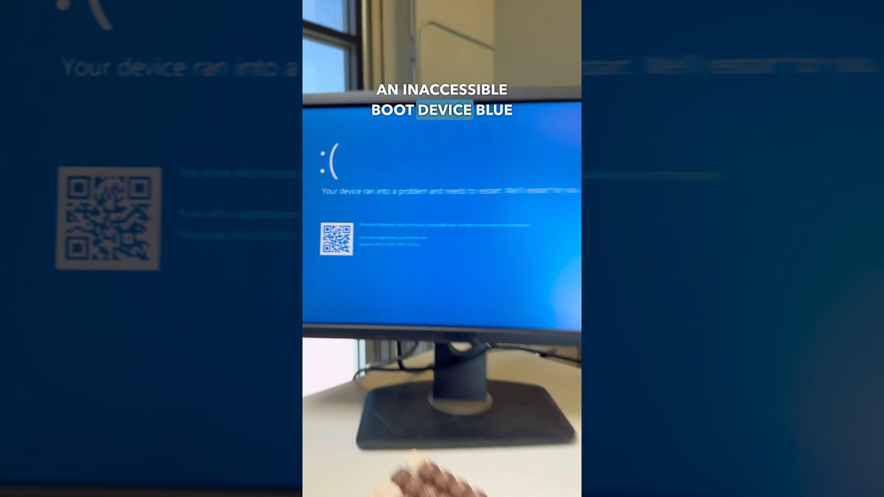Inaccessible Boot Device! #pcrepair #pc #pcproblems #computerrepair #repair #bsod ￼
