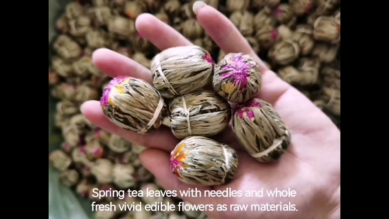 Handmade flowering tea
