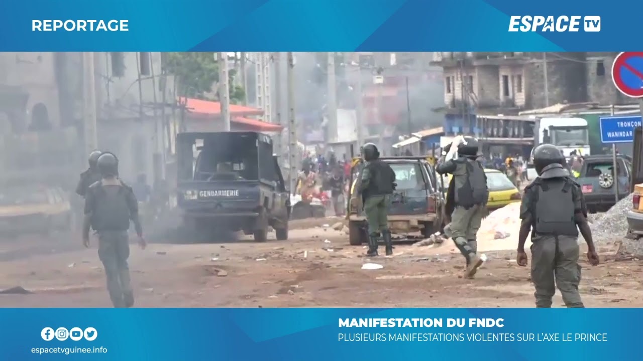 Manifestation du #fndc, Plusieurs manifestation sur l'axe le Prince