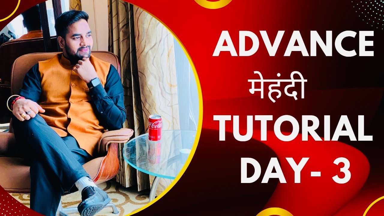 Mehndi Class Day -3 । Mehndi Kaise Sikhe । Mehndi Course । Mehndi Design Tutorial । New Design 2022