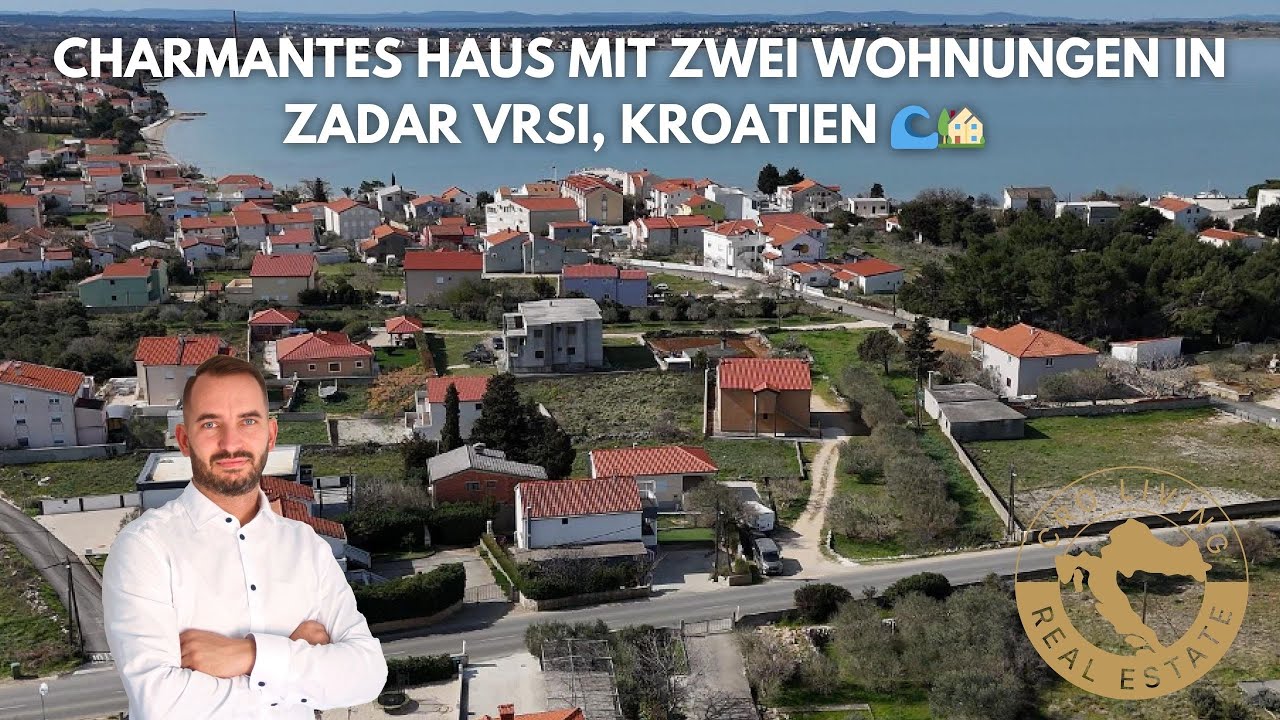 Charmantes Haus mit Zwei Wohnungen in Zadar Vrsi, Kroatien 🌊🏡
