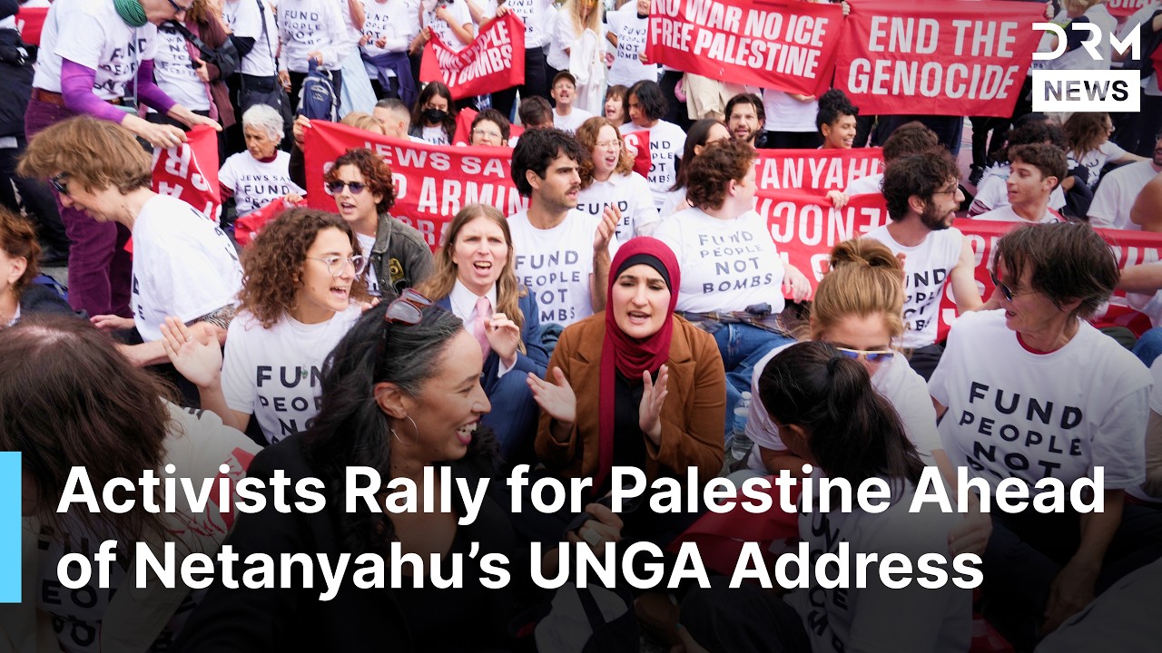 &lsquo;Free Palestine&rsquo; Protesters Rally Ahead of Netanyahu&rsquo;s UN General Assembly Address in NY | AC1N