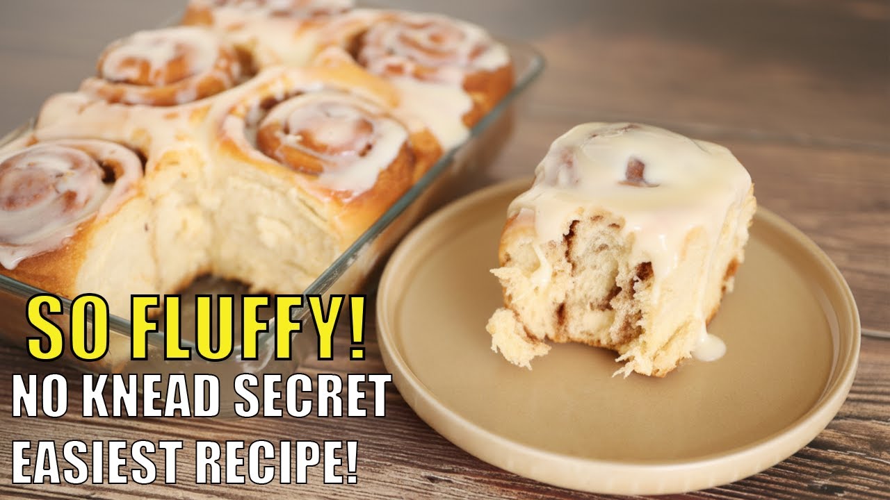 Better Than Cinnabon! Softest NO-KNEAD Cinnamon Rolls