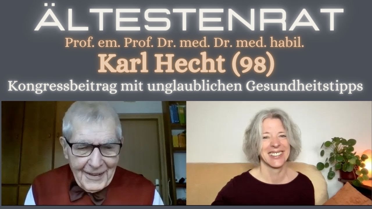 Prof. Dr. Karl Hecht in seinem Beitrag für ein gesundes Leben
