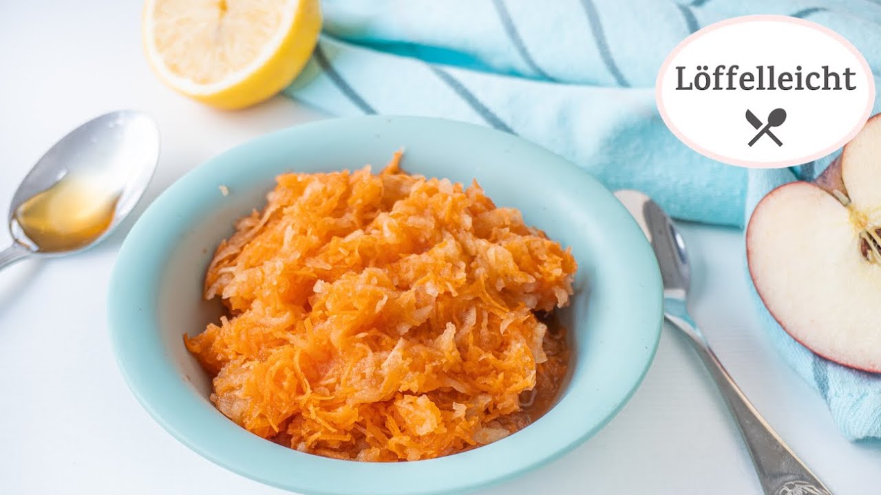 Möhrensalat mit Apfel - Rezept für Kinder - leckerer Salat
