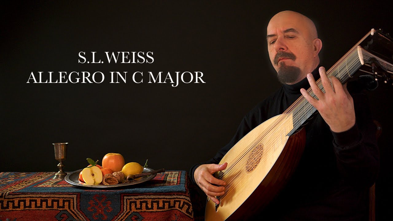 SL. Weiss - Allegro in C major - Baroque Lute, Jaroslaw Lipski