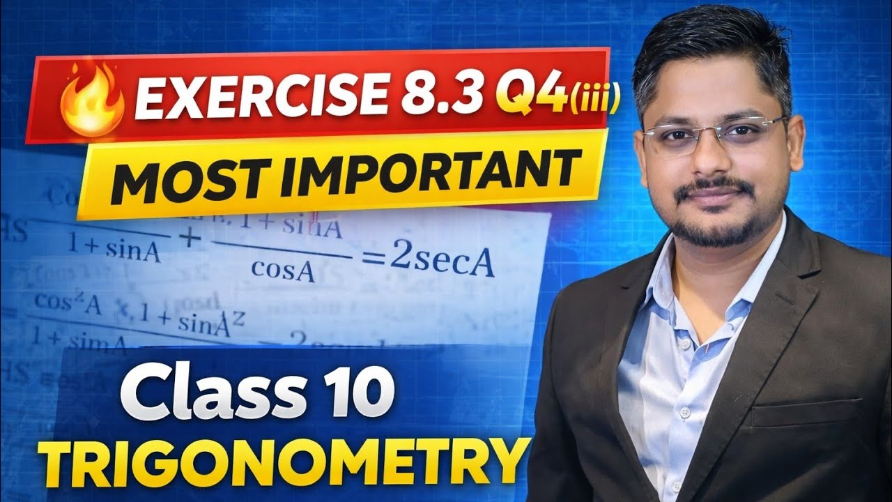 Class 10 Trigonometry Exercise 8.3 Q4(iii NCERT Maths Trigonometric Identities CBSE ICSE UP MP Board
