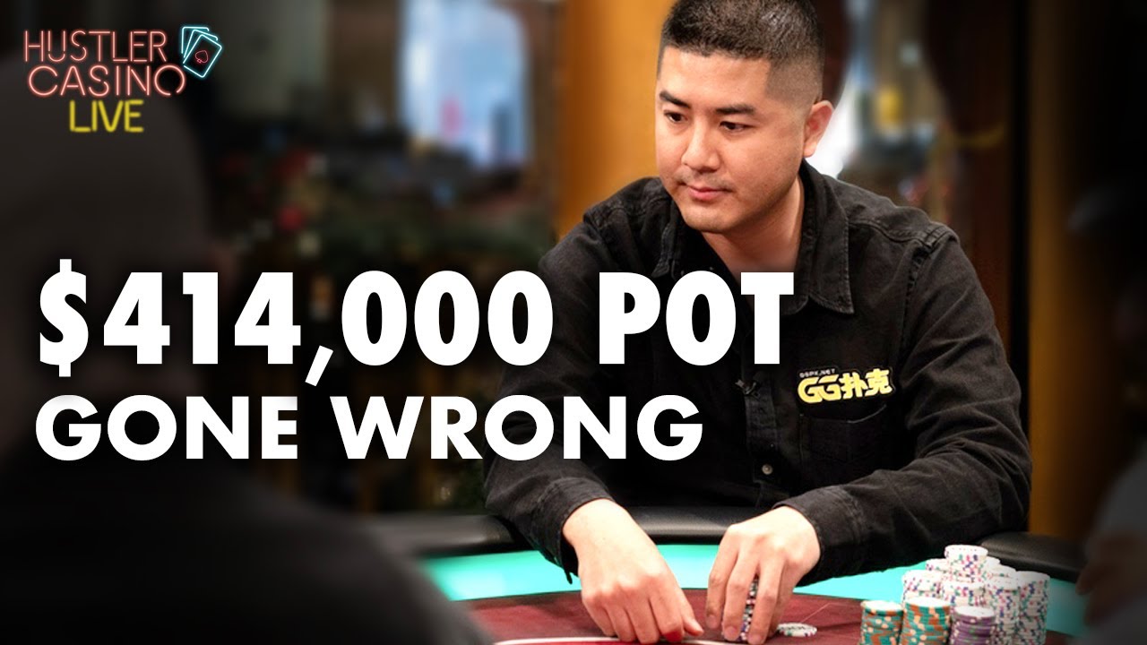 Andy Stacks $414,000 Pot Gone Wrong - Hustler Casino Live