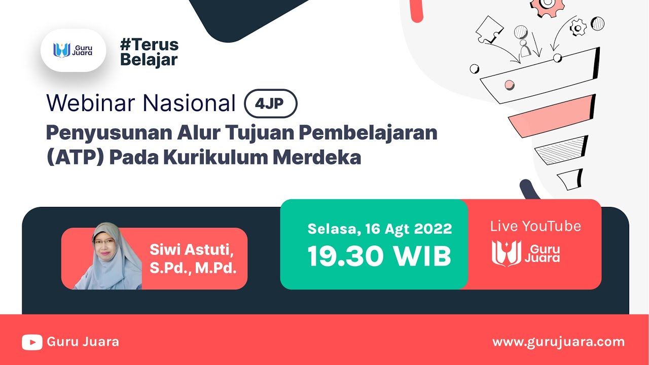 Webinar Guru Juara - Penyusunan Alur Tujuan Pembelajaran (ATP) Pada Kurikulum Merdeka