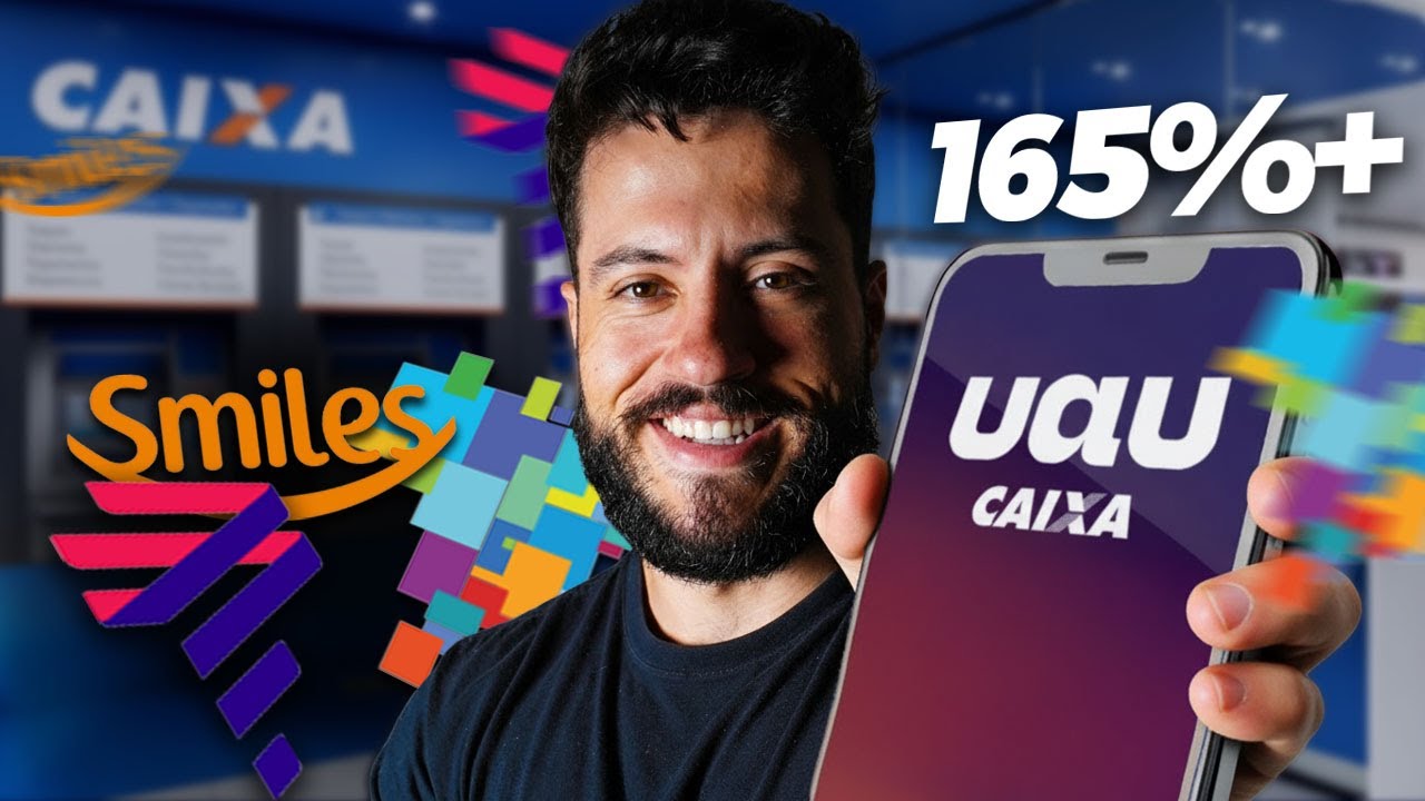 UAU CAIXA com até 165% de bonus para milhas LATAM SMILES e AZUL?