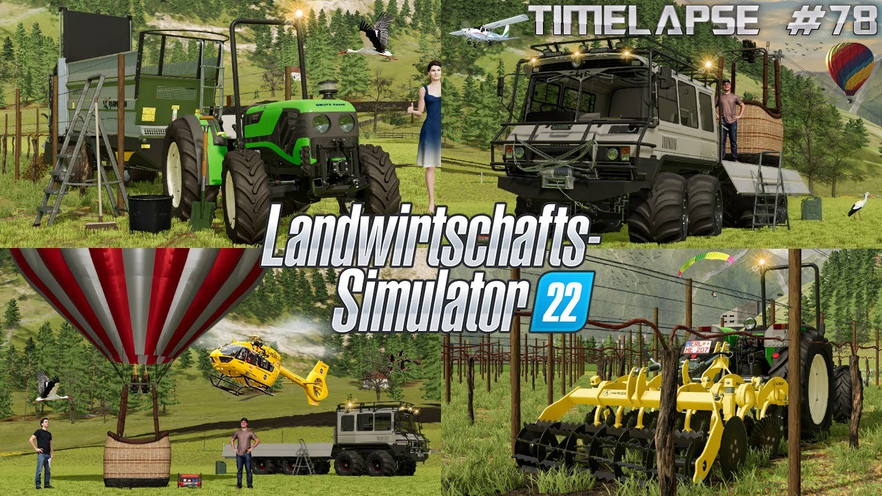 NEUE WEINBERGTECHNIK und RIESIGER NEUER WEINBERG! 🍇🤩🚜💨 Eine BALLONFAHRT? 🎈🥳 | [LS22] - Timelapse #78