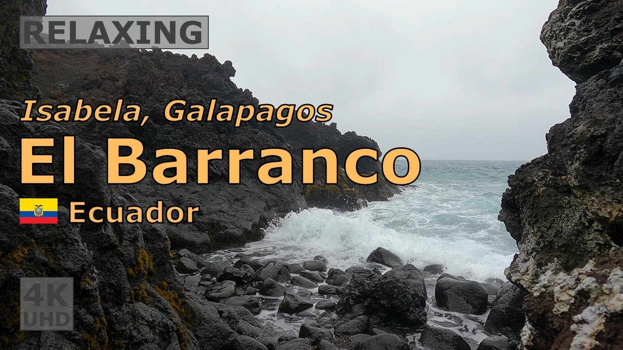 🇪🇨 El Barranco, Isabela, Galapagos, Ecuador, December 2025 | Relaxing | #4k #seawaves