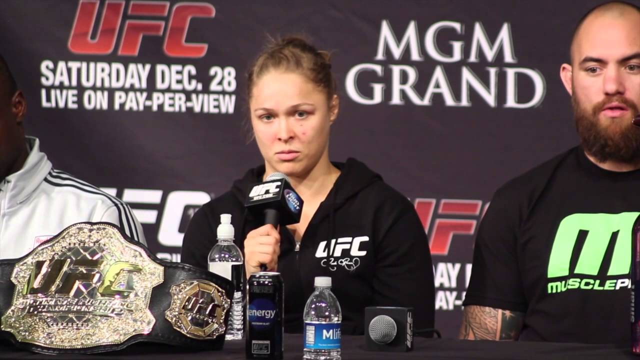 Ronda Rousey Talks Win Over Miesha Tate, Fighting Sara McMann (UFC 168 Post-Fight Press Conference)