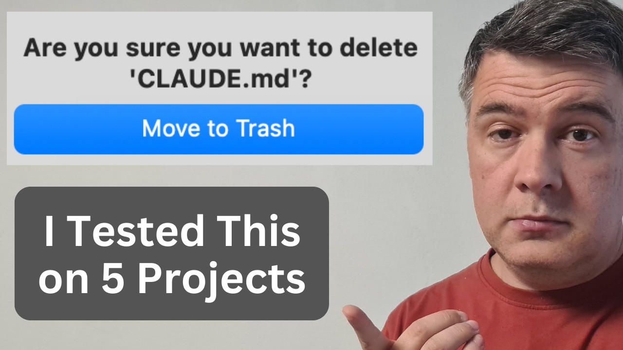 I Tried Deleting CLAUDE.md. Here's What Happened.