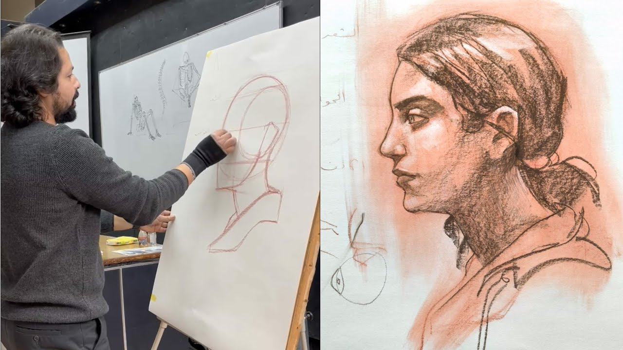 أهم الأساسيات لرسم الوجه من الجهة الجانبية