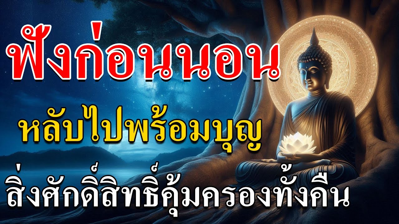 ฟังก่อนนอน ให้ใจสงบ คลายกังวล ปล่อยวางเรื่องหนักใจทั้งวัน เพียงเปิดฟังเบา ๆ บุญก็เกิดขึ้นในใจ