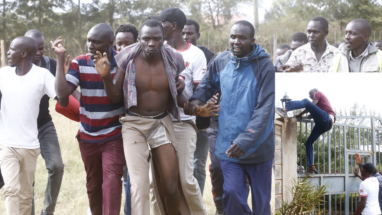 Furious Kambi ya Moto Residents Apprehending 3 Suspects Connected to the K!!L!NG of a 19-Year-Old,