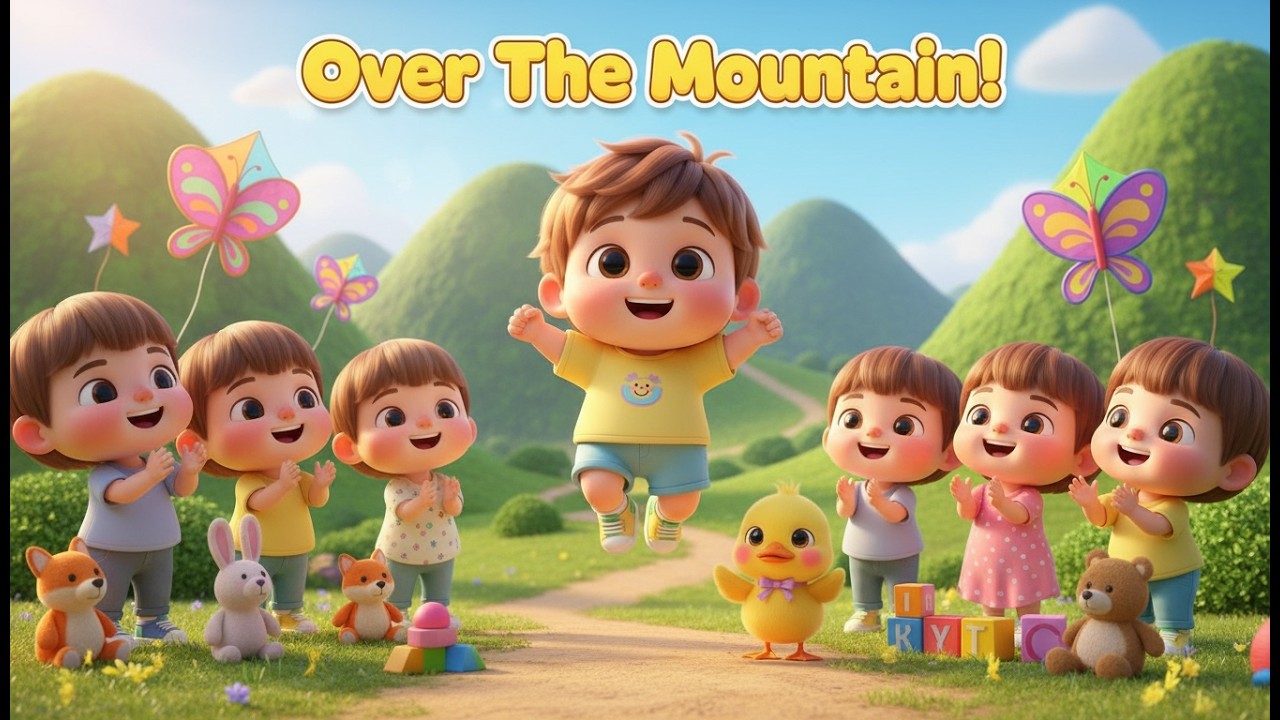 The Baby Went Over The Mountain – Nursery Rhyme, Toddler Learning, Counting, and Fun Adventure