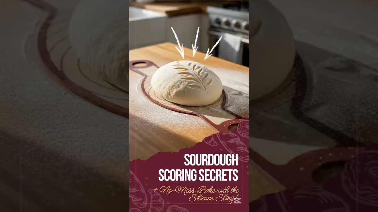 Sourdough Scoring Secrets 🔪 + No-Mess Bake with the Silicone Sling!