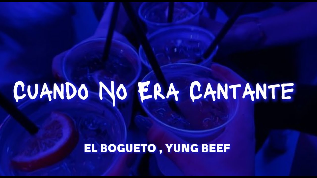 Vamos a hacerlo como antes, como cuando no era cantante, Antes de que yo me hiciera un g&aacute;nster