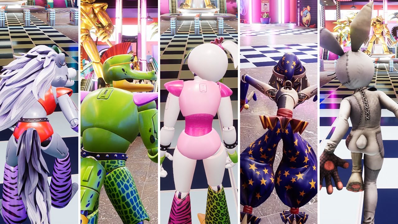 FNAF Security Breach - Playing As Glamrock Animatronics To Hunt Gregory