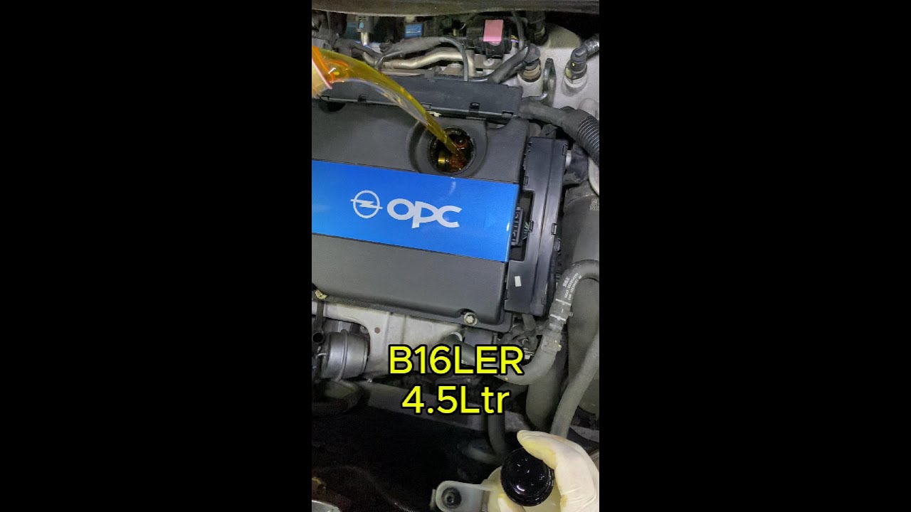 OPEL CORSA E OPC OIL CHANGE DIY B16LER HOW TO CHANGE OIL WITH FILTER ÖLWECHSELN MIT FILTER OPC