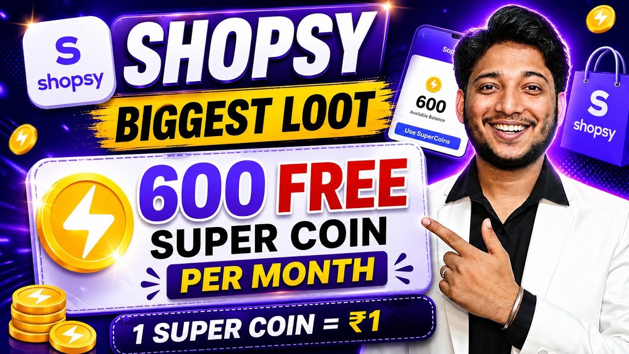 Shopsy 🪙 600 Free Super Coin Per Month 🔥 | Flipkart Free Super Coin Trick | Shopsy Play & Earn 
