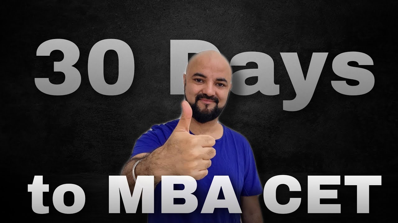 30 days to MBA CET 2022 | Topic Wise Study Plan