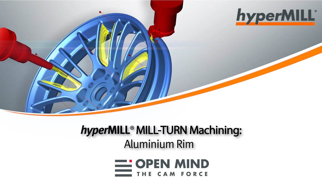 hyperMILL MILL-TURN Machining: Aluminium Rim | MMC | Cam Software