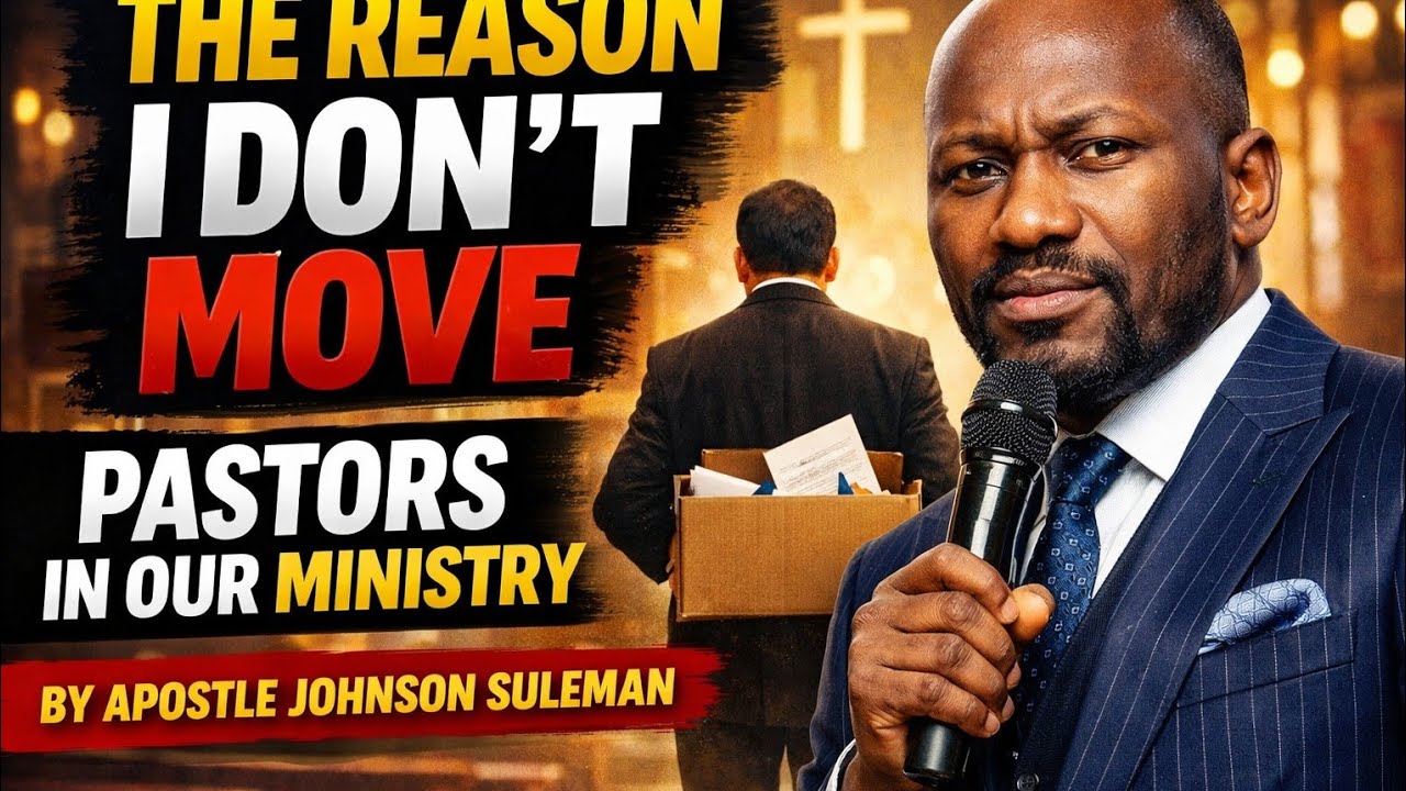 REASON I DON'T MOVE PASTORS IN OUR MINISTRY/APOSTLE JOHNSON SULEMAN 