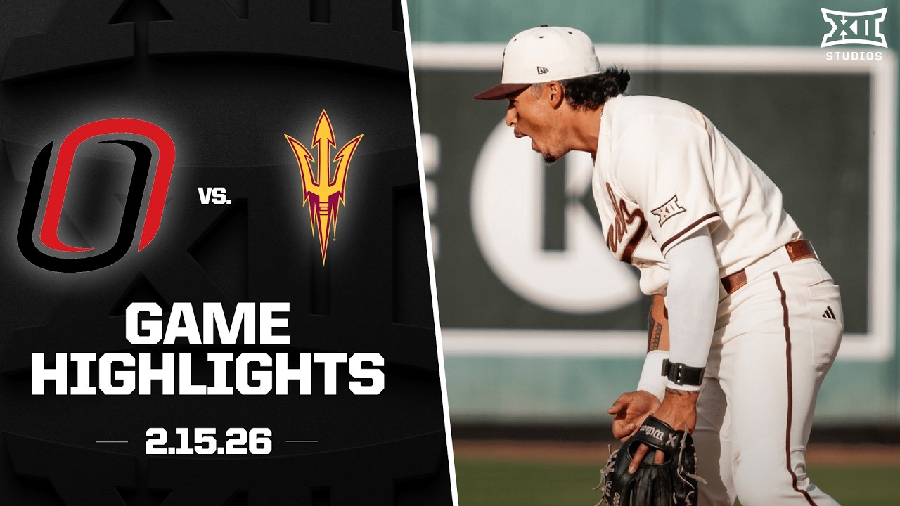 Omaha vs. Arizona State Highlights (2.15.26) | 2026 Big 12 Baseball