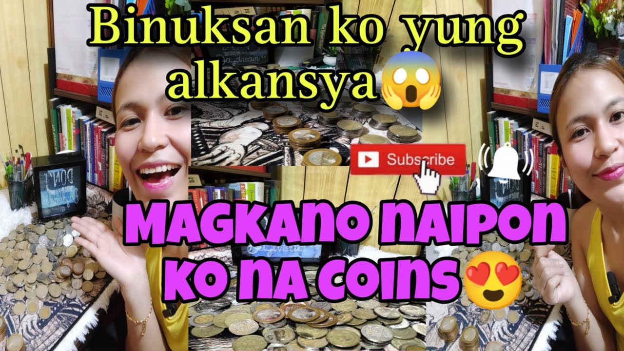 BINUKSAN KO YUNG ALKANSYA| MAGKANO NAIPON KO NA COINS🤑😱