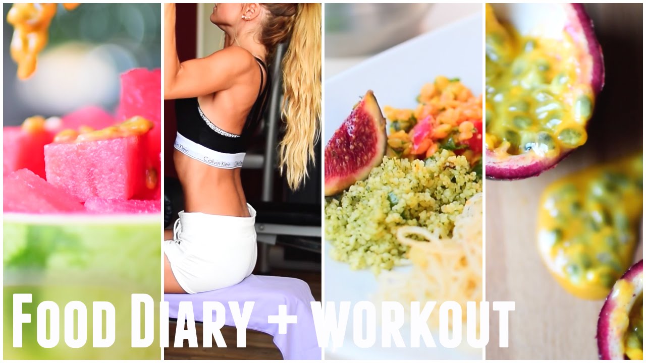 What I eat in a day + Gym Workout