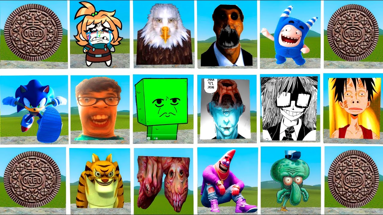 RANDOM NEXTBOTS PACK (Oreo Nextbots, OBUNGA, SELENE DELGADO) \ Nextbots \ Gmod! Garry's Mod!