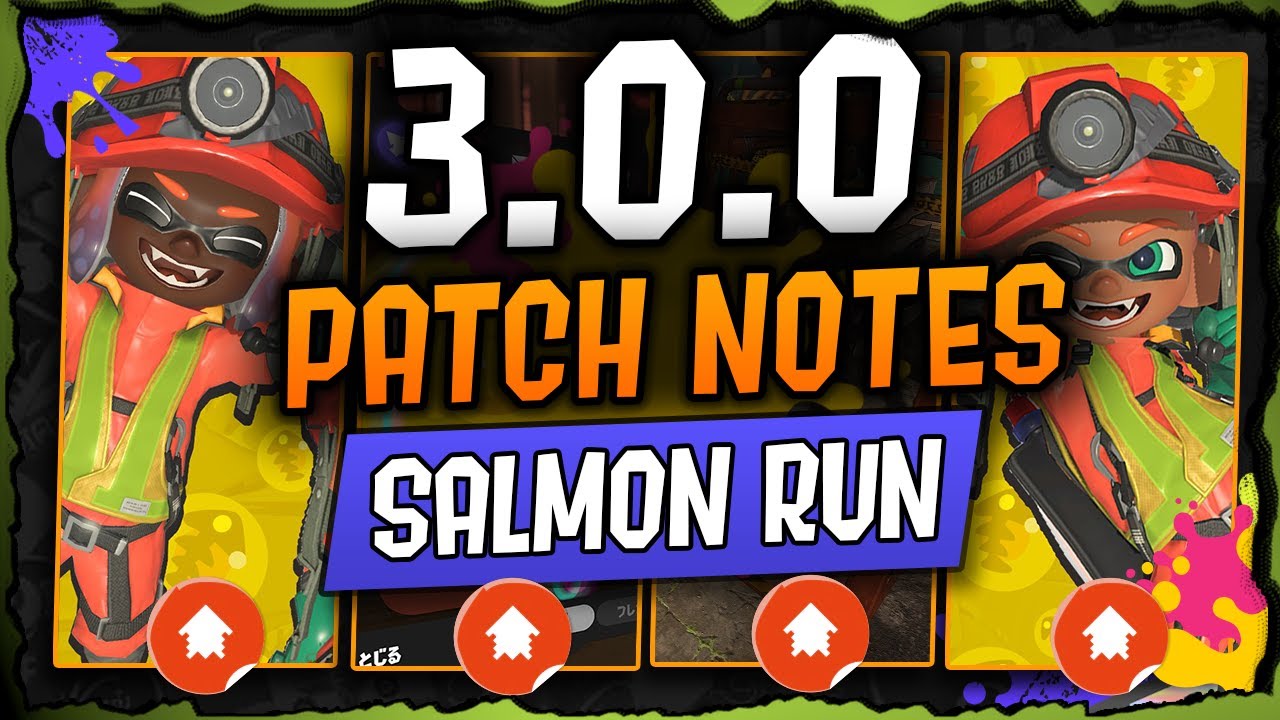 Splatoon 3 New Season - Big Run - New King Salmonid - Eggstra Work - Fresh Season Patch Notes