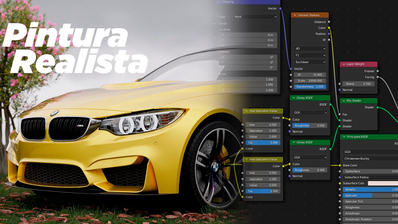 Pintura Realista de Carro no Blender | Tutorial Completo + Pacote de Carros