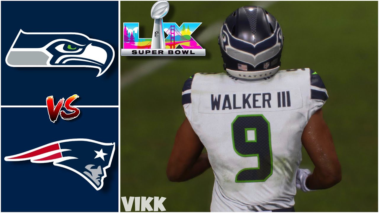 Seahawks vs Patriots Super Bowl LX Full Game Simulation | Madden 26