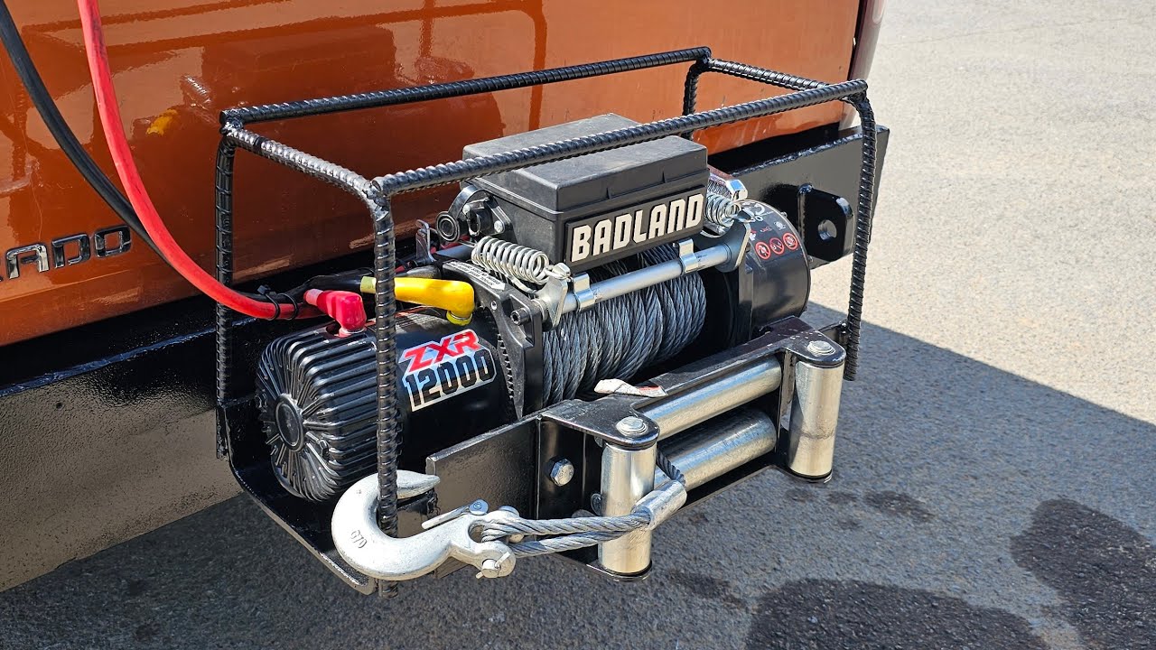 DIY winch plate for a habor freight winch