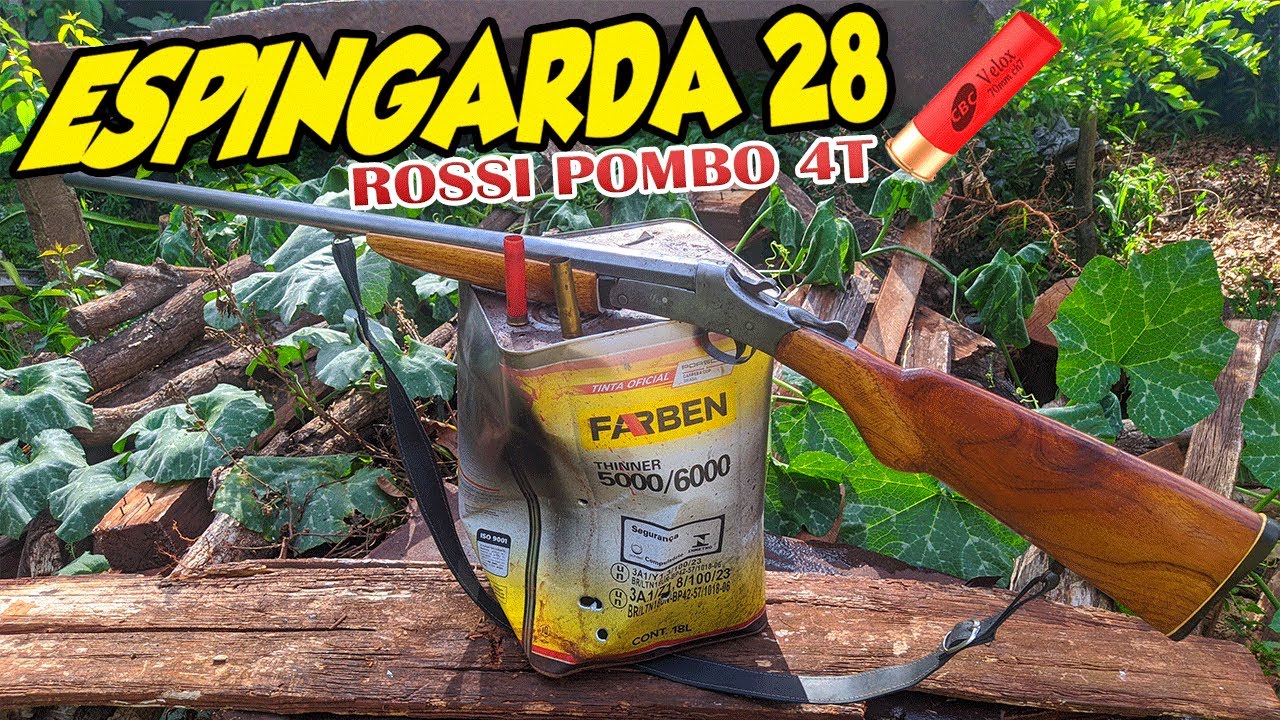 ESPINGARDA ROSSI POMBA CALIBRE 28 DETALHES + DISPARO CARTUCHO DE METAL