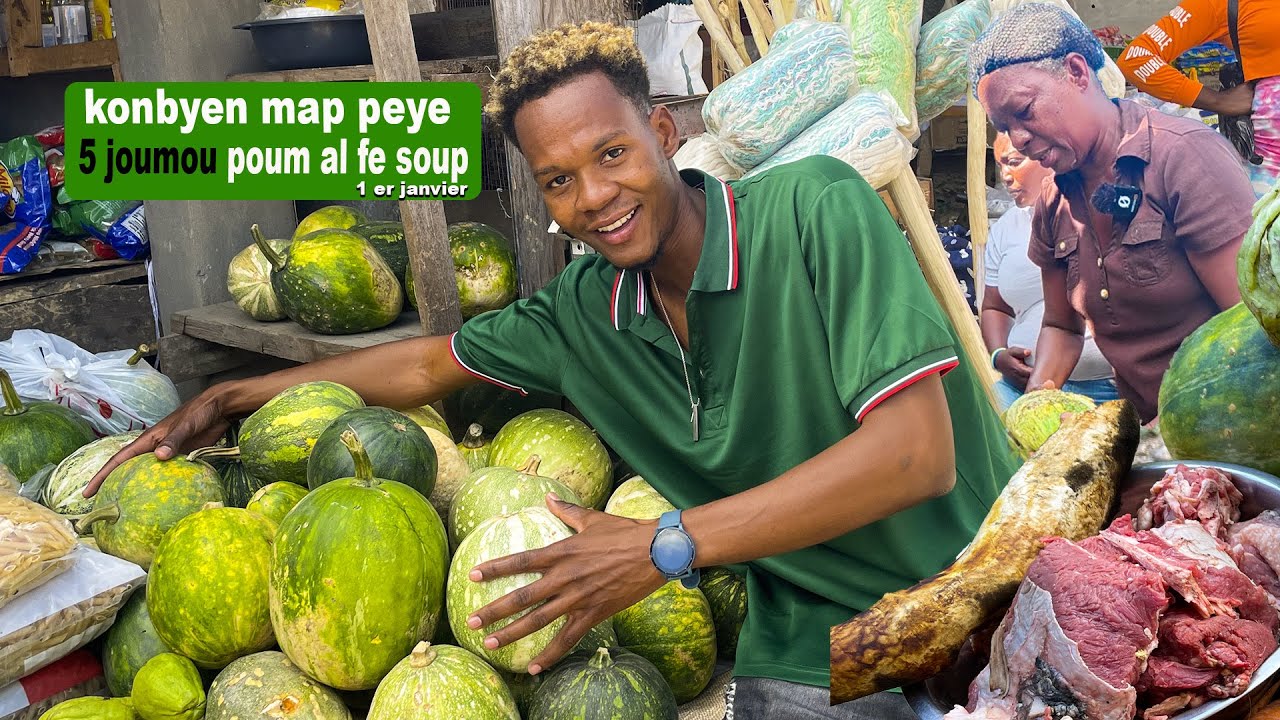 fòk nou  fè soup joumou premier janvier/ Vin gade kijan bagay yo vann chè nan mache kanperen