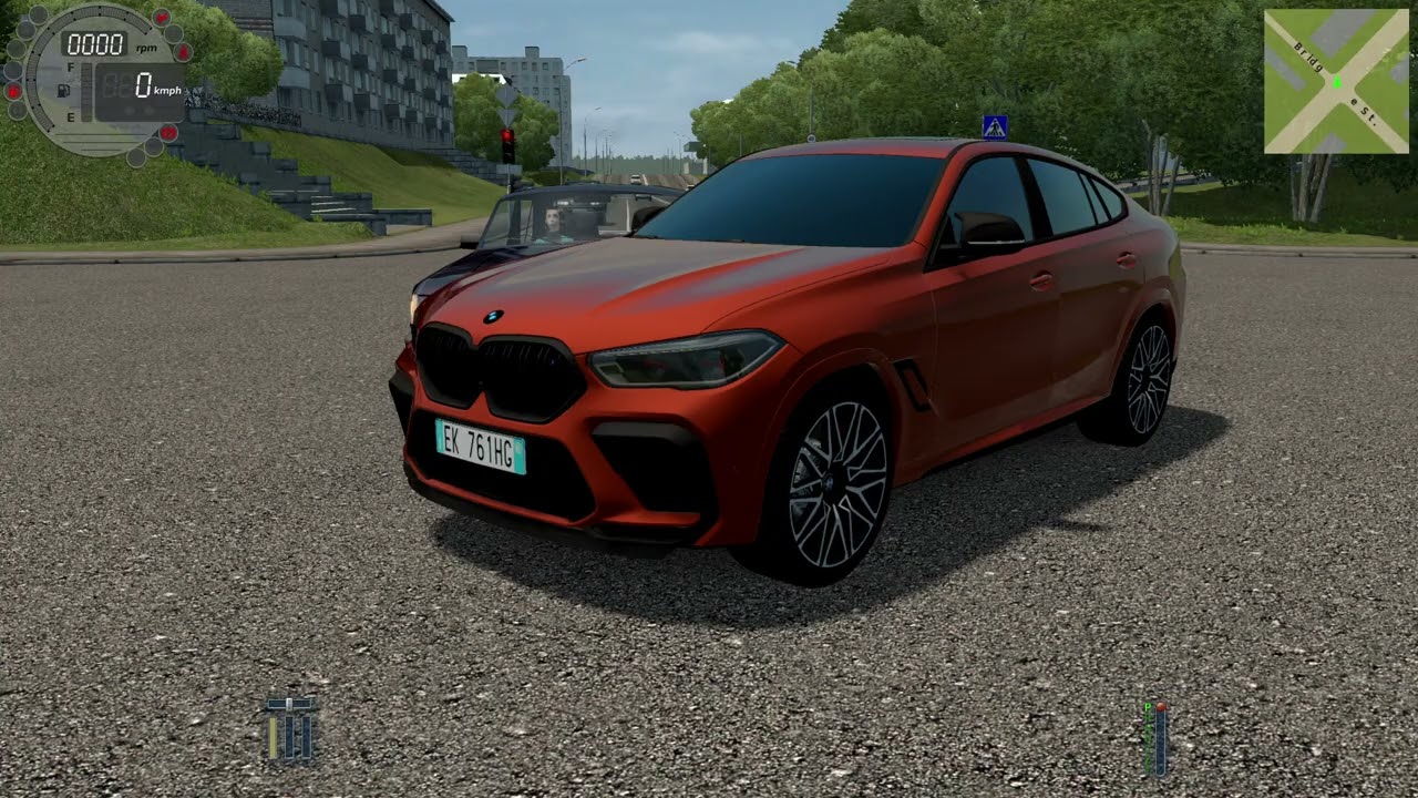 BMW X6M Competition City Car Driving Test Drive