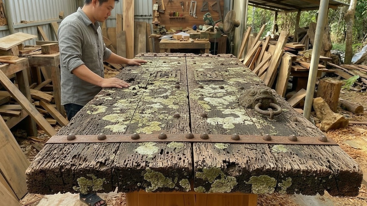 Unique Curved! Transform Discarded Door into High Quality Furniture!