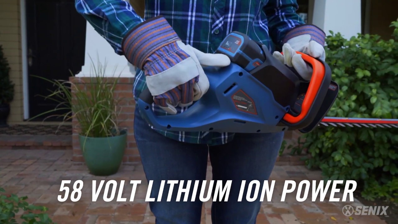 Senix HTX5-M 58 volt cordless Hedge Trimmer