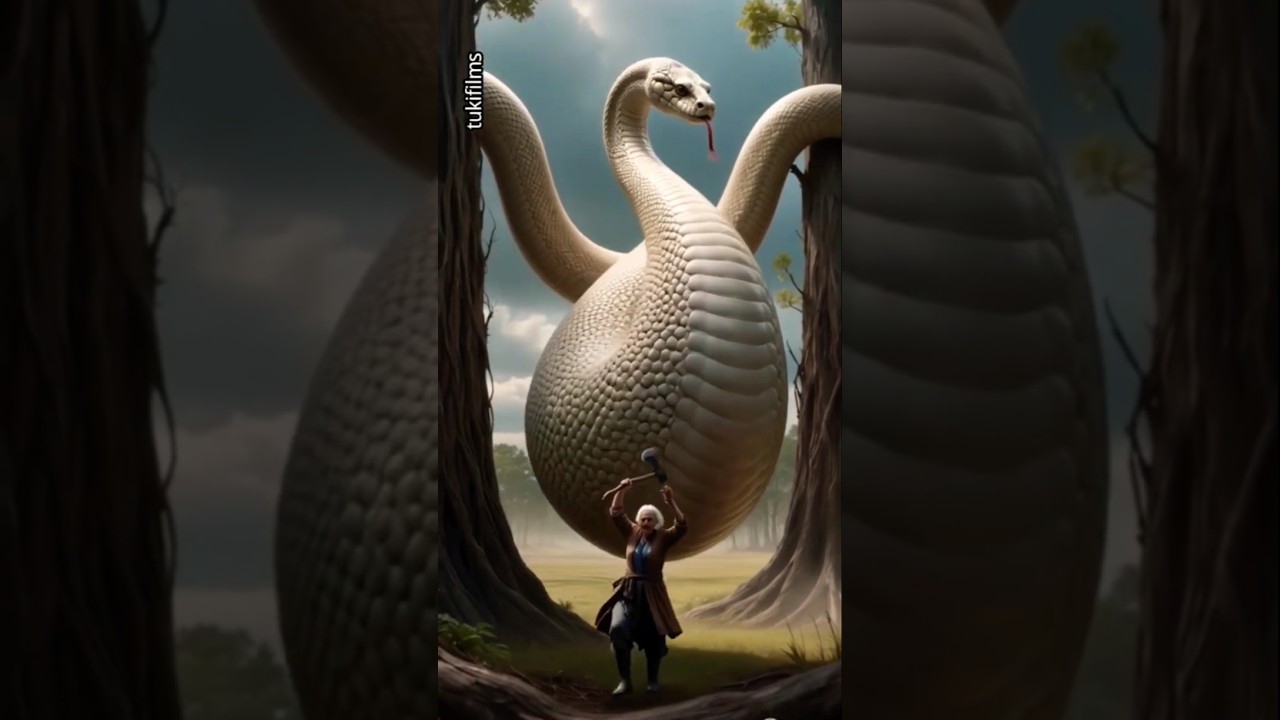 The Brave Old Woman vs The Giant White Python