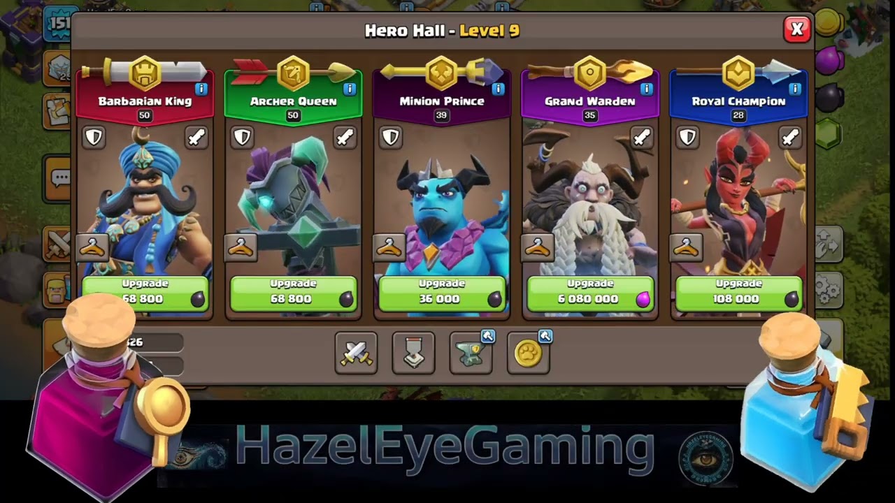 Clash of Clans Gameplay107Builder+Reaserch+Per+Clocktower All Potion applied#coc #clashofclans