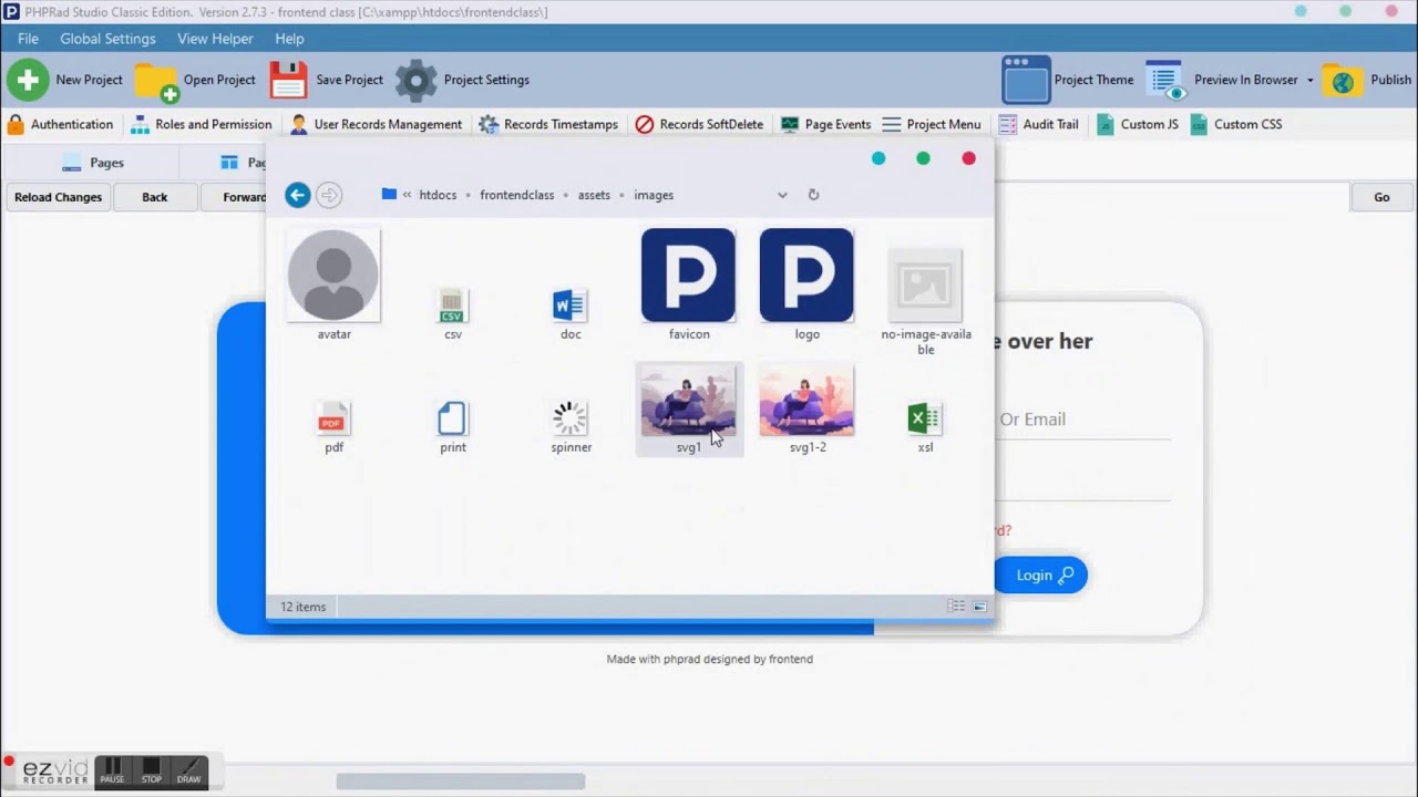 Login Design 01 PHPRAD Frontend