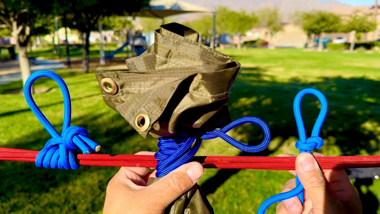 Tying a Tarp Hammock