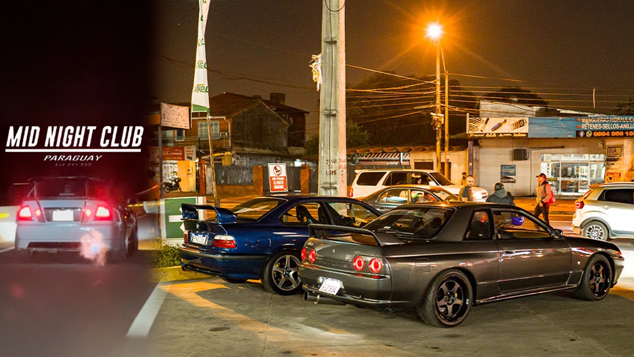 ESTO ES LO QUE PASA CUANDO SALIMOS DE NOCHE EN AUTOS DEPORTIVOS l PASEO CON LOS MID NIGHT CLUB PY