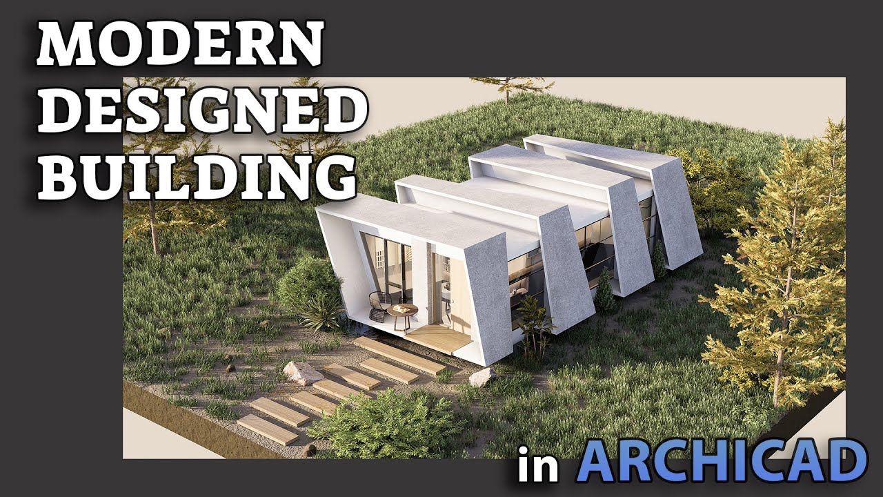 Modern Designed Building in Archicad Tutorial