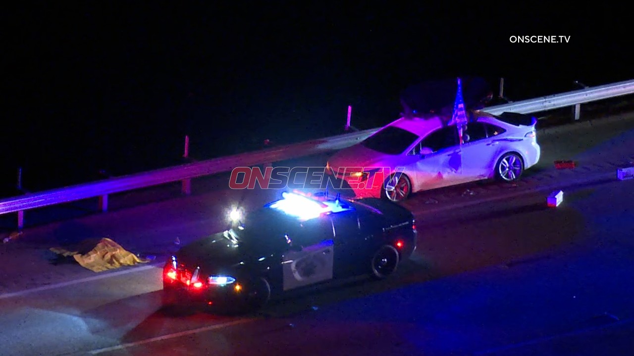 5 Freeway HitRun Ped Fatal, Amazon Truck Possible Suspect, CASTAIC, CA